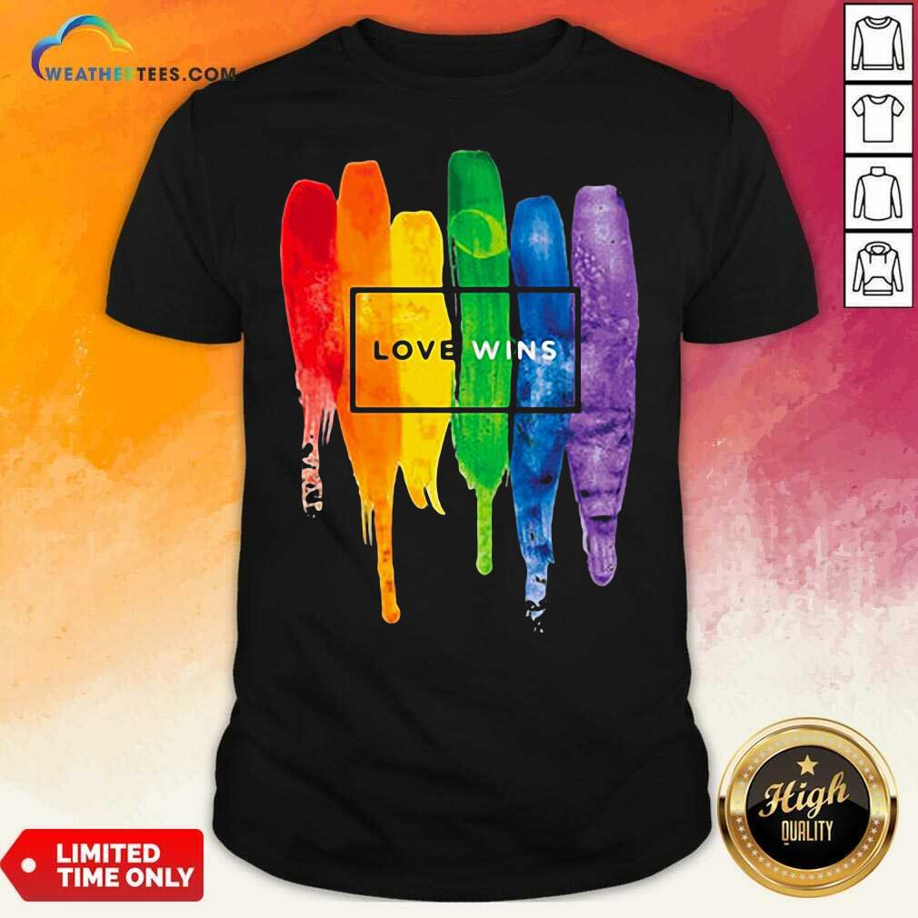 Colorful LGBT Love Wins Shirt