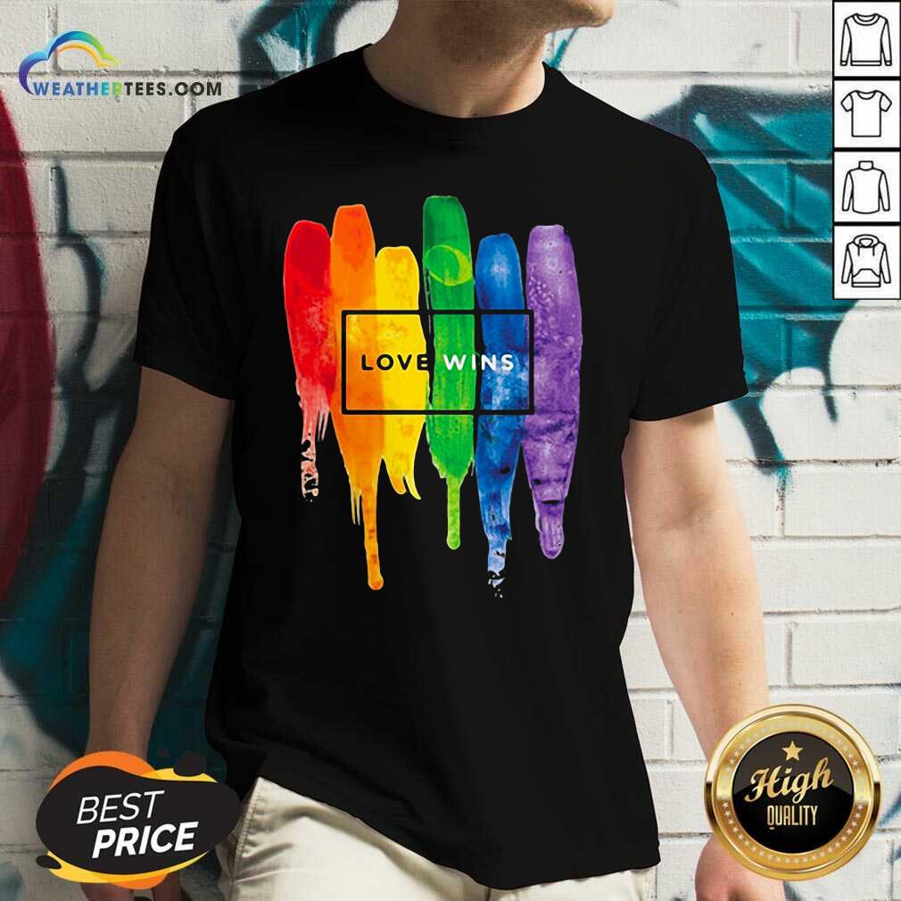 Colorful LGBT Love Wins Shirt