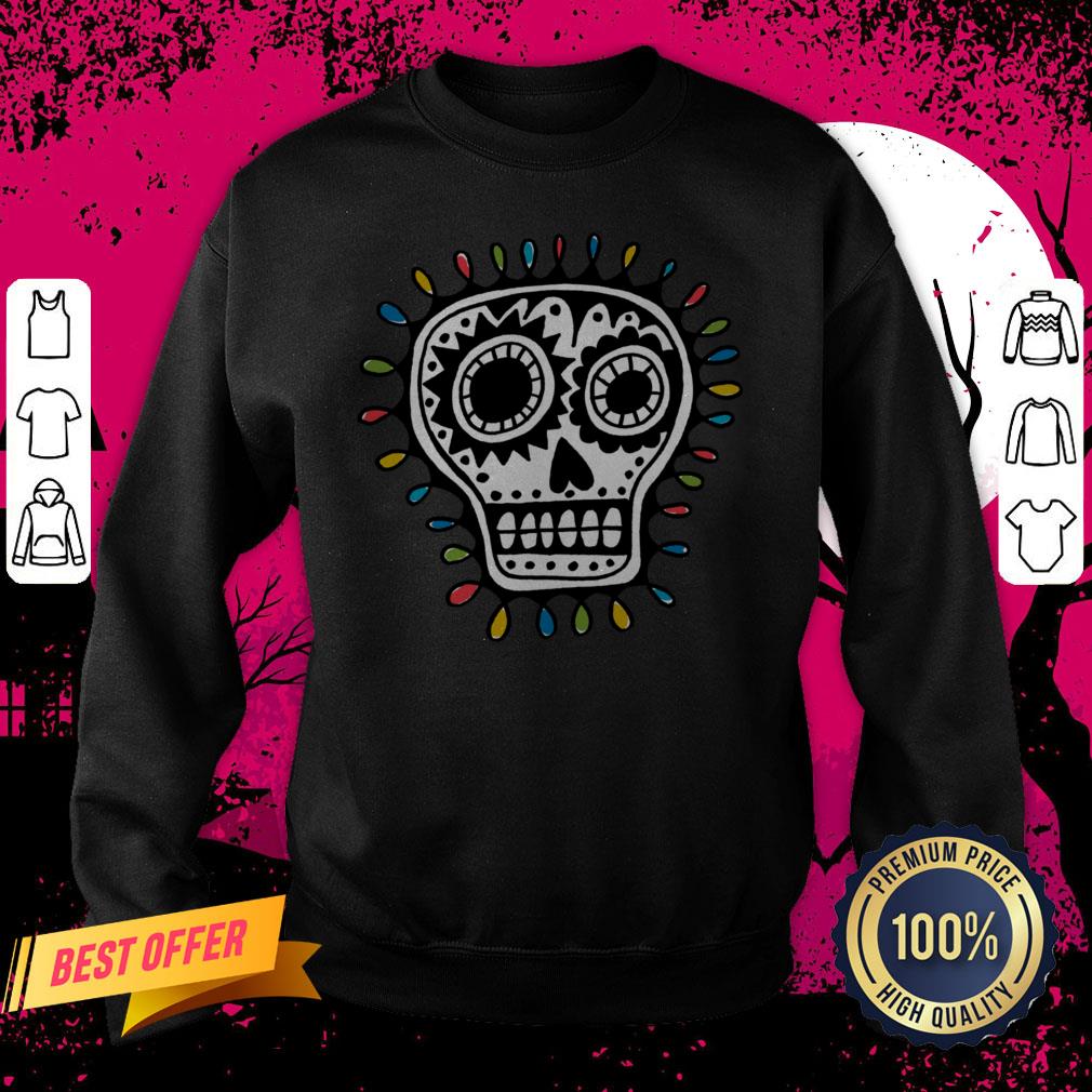 Colorful Sugar Skull Day Of Dead Dia De Muertos Shirt - Merchaz