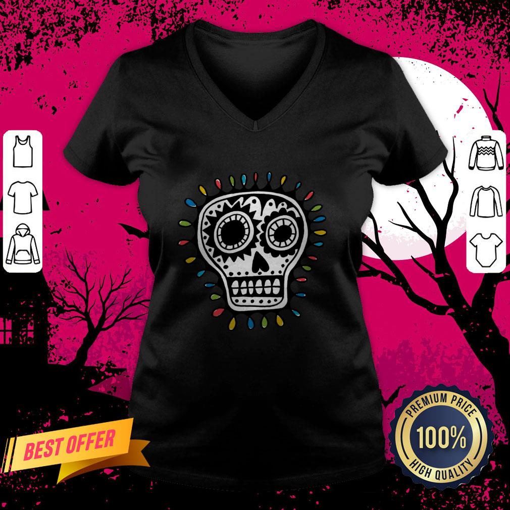 Colorful Sugar Skull Day Of Dead Dia De Muertos Shirt