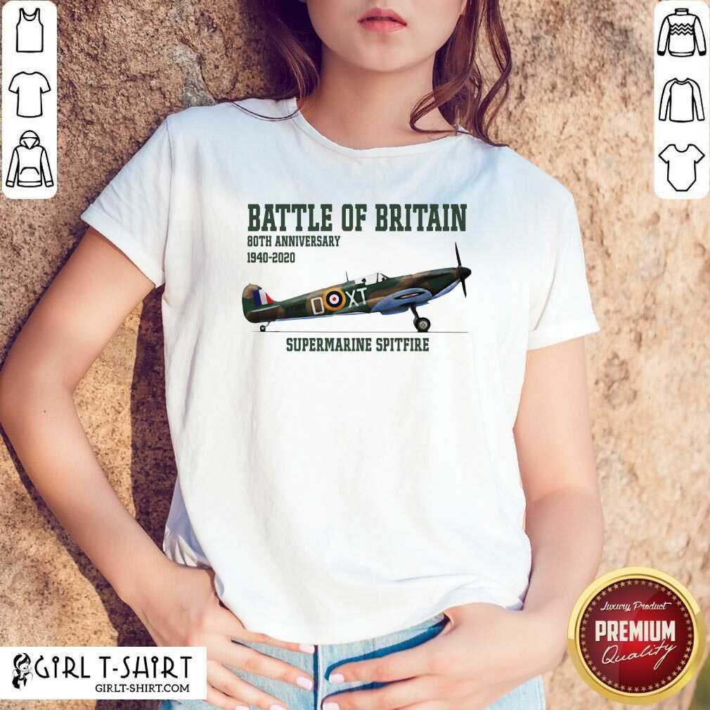 Cool Battle Of Britain 80th Anniversary 1940 2020 Supermarine Spitfire Shirt