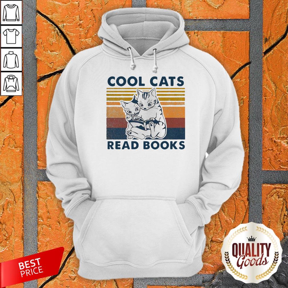 Cool Cats Read Books Vintage Perfect Nice Premium Official Shirt
