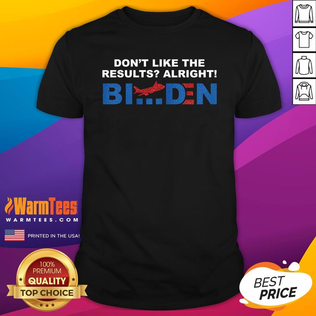 Cool Dont Like The Results Alright Biden Shirt