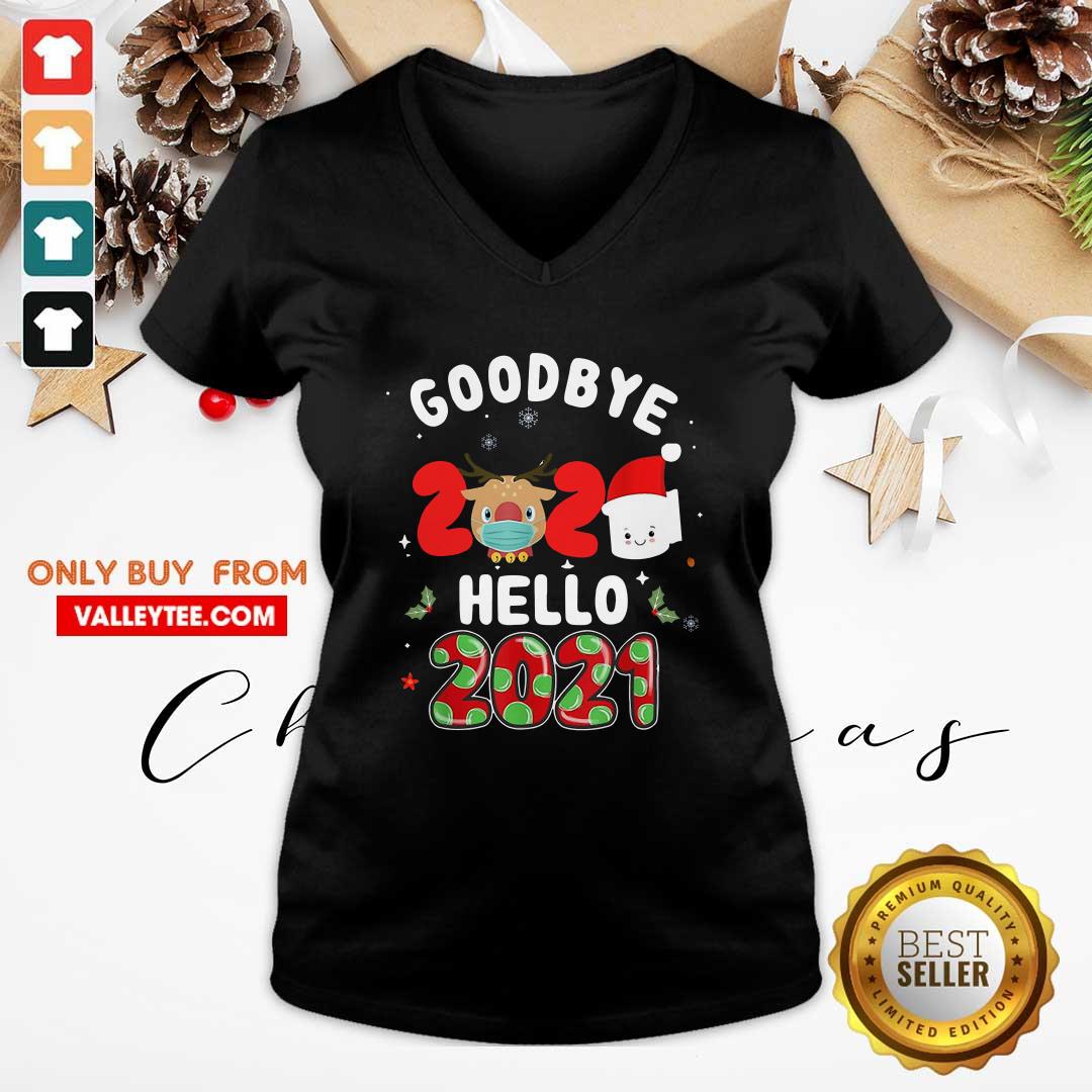 Cool Goodbye 2020 Toilet Paper Santa Hello 2021 Shirt