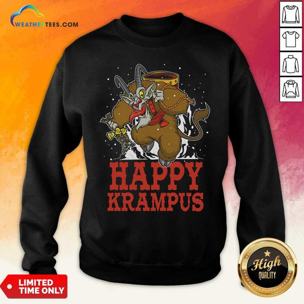 Cool Happy Krampus Merry Christmas Shirt