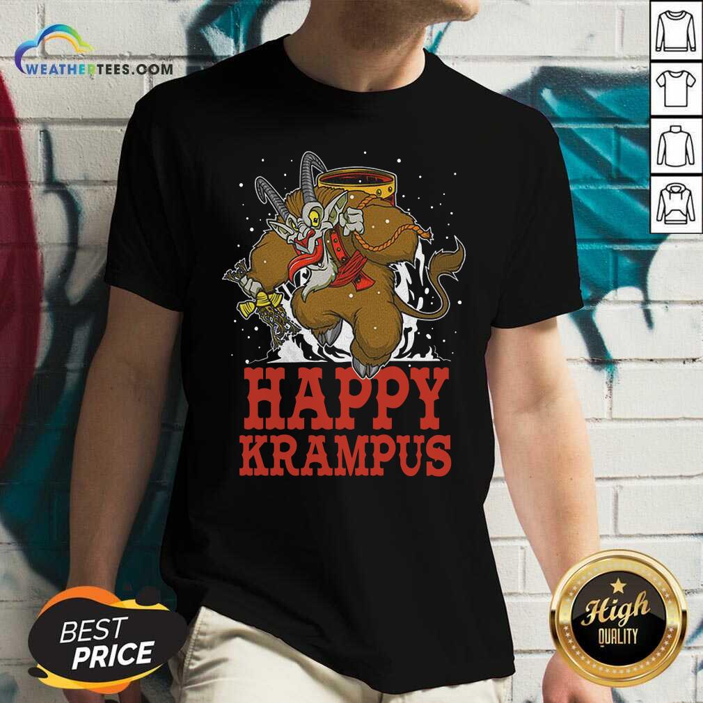 Cool Happy Krampus Merry Christmas Shirt