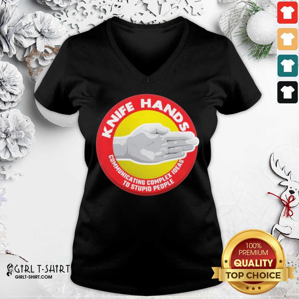 Cool Knife Hands Communicating Complex Shirt