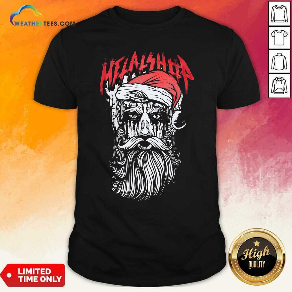 Cool Metalshop Santa Merry Christmas Shirt