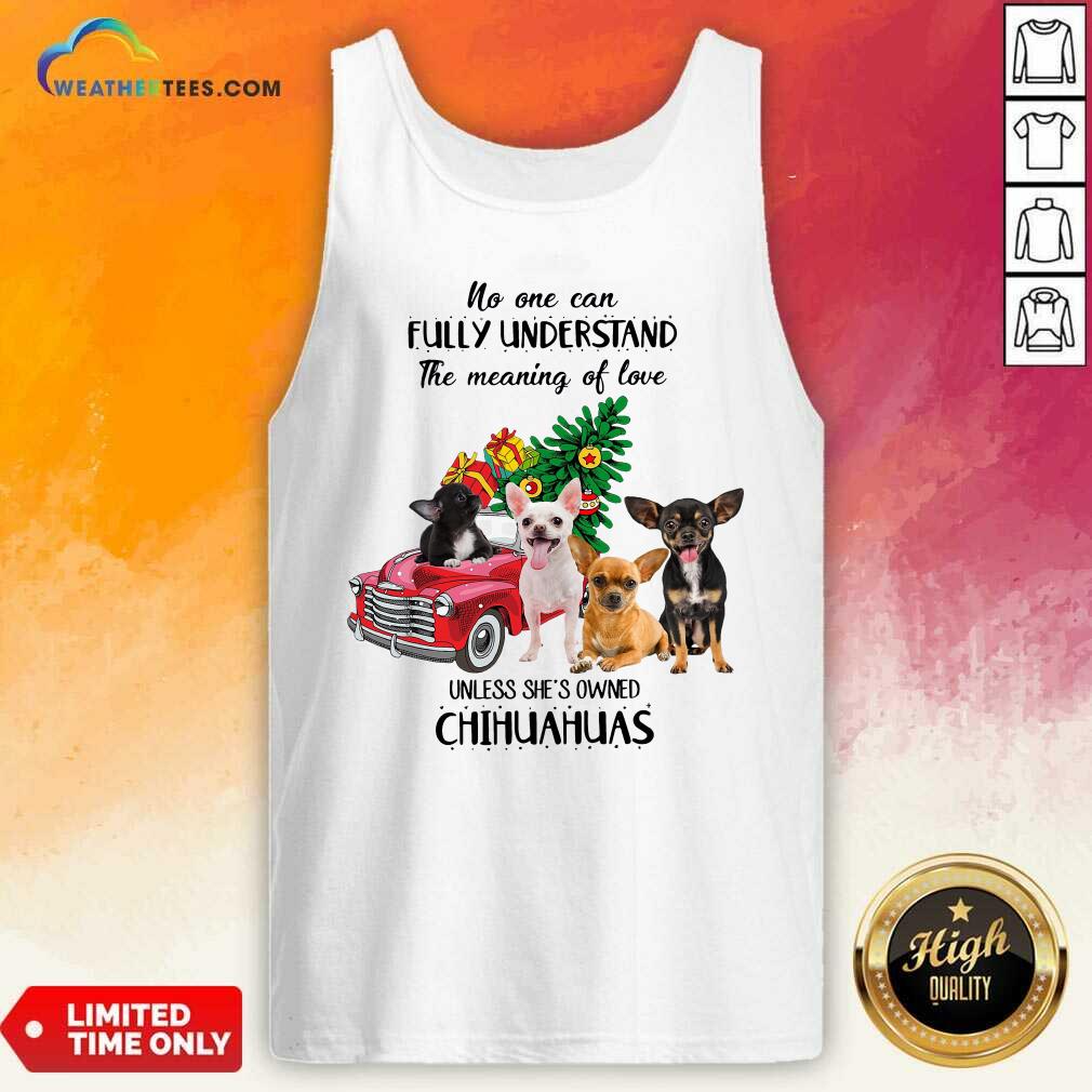 Cool No One Can Fully Understand The Meaning Of Love Chihuahuas Christmas Shirt