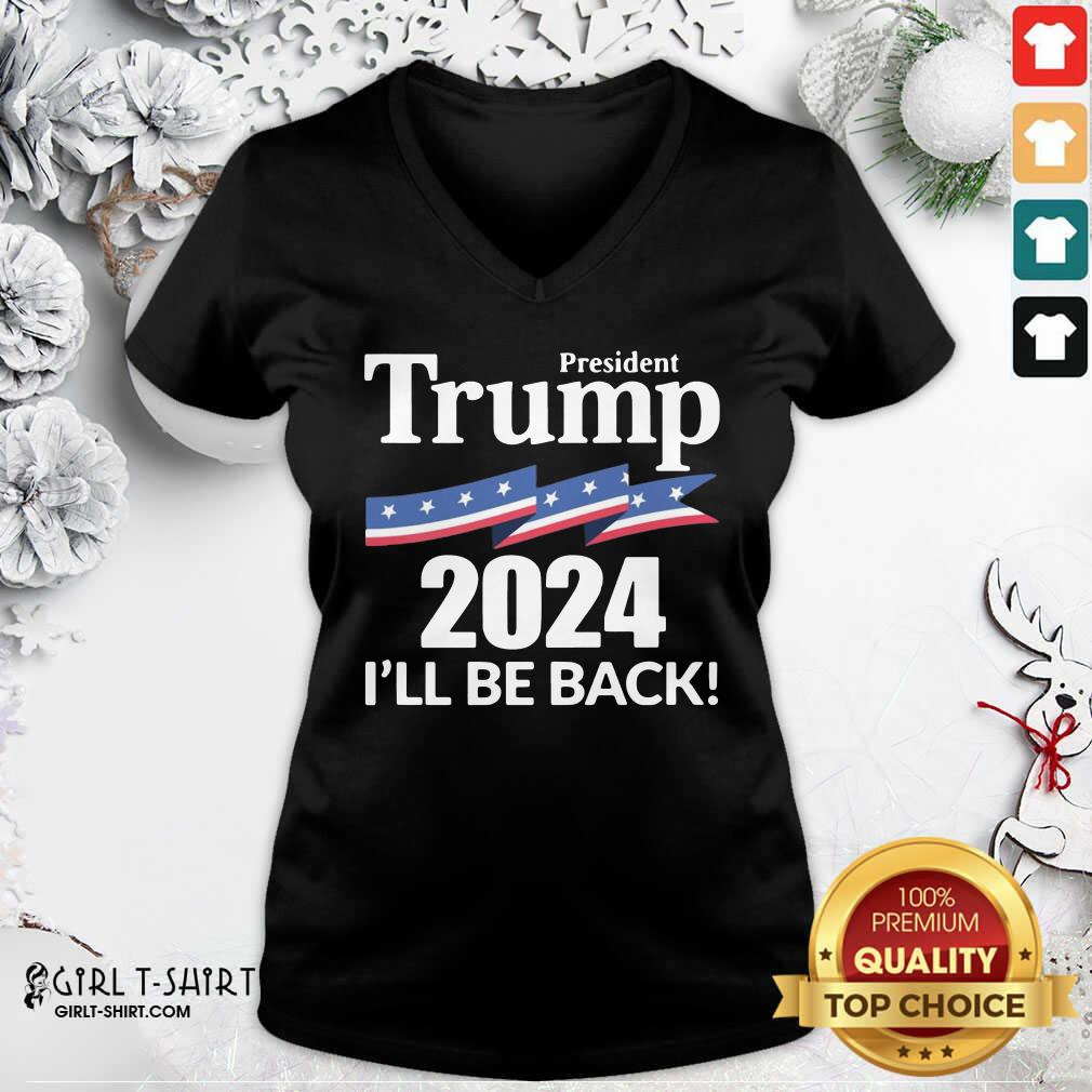 Cool President Trump 2024 I Wil Be Back Shirt
