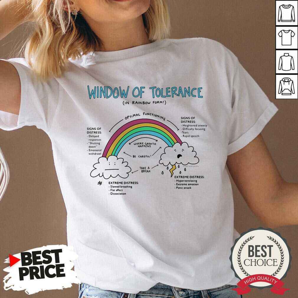 Counselor Rainbow Window Of Tolerance Shirt