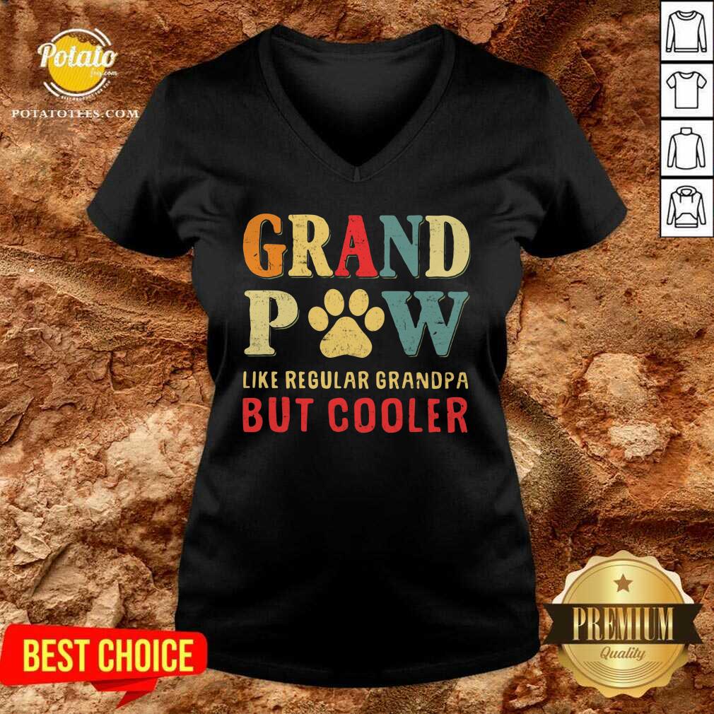 Grand Paw Like A Regular Grandpa But Cooler Shirt