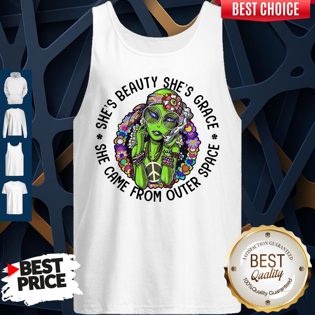Cute Alien Smoking Shes Beauty Shes Grace She Came From Outer Space Shirt