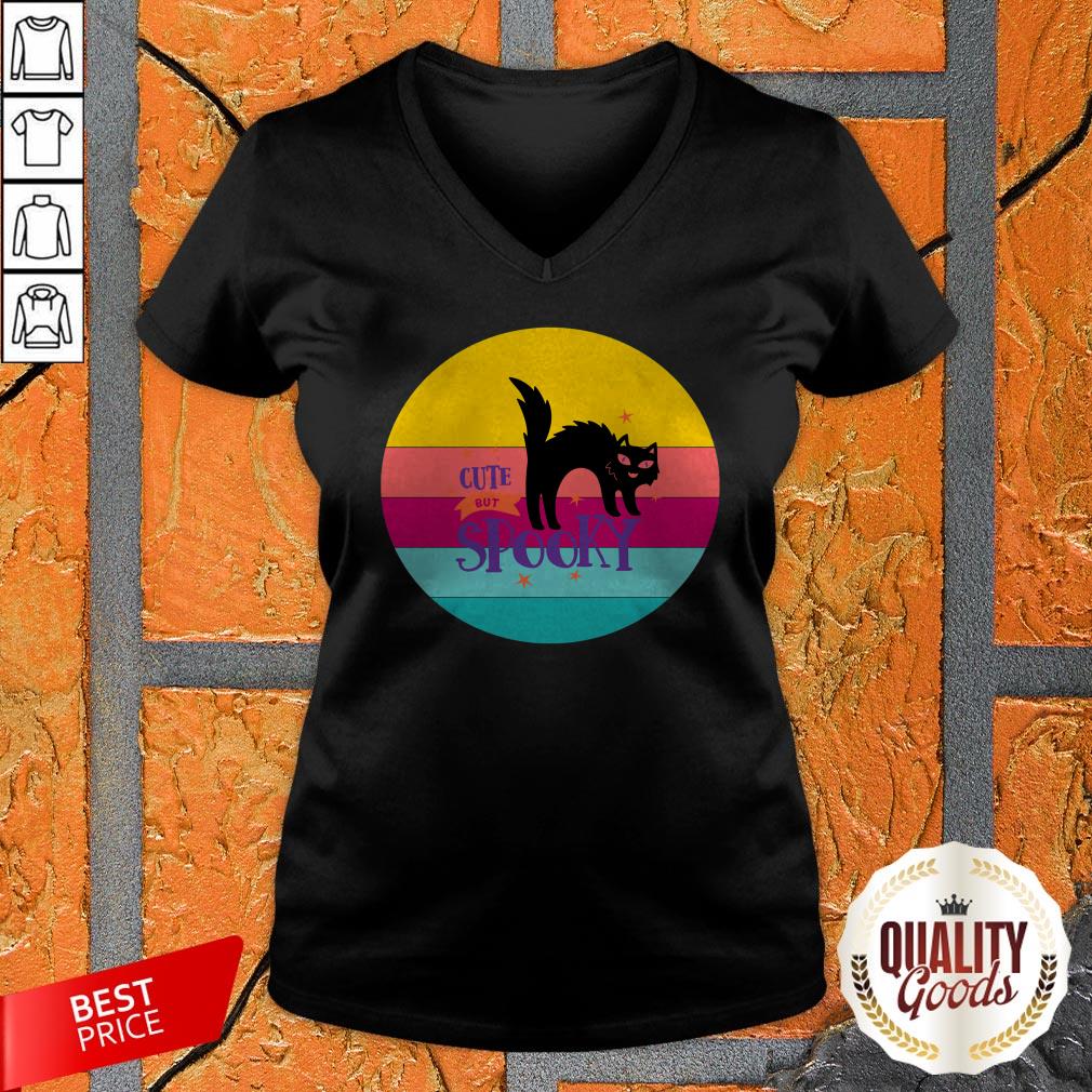 Cute But Spooky Black Cat Halloween Day 2020 Shirt