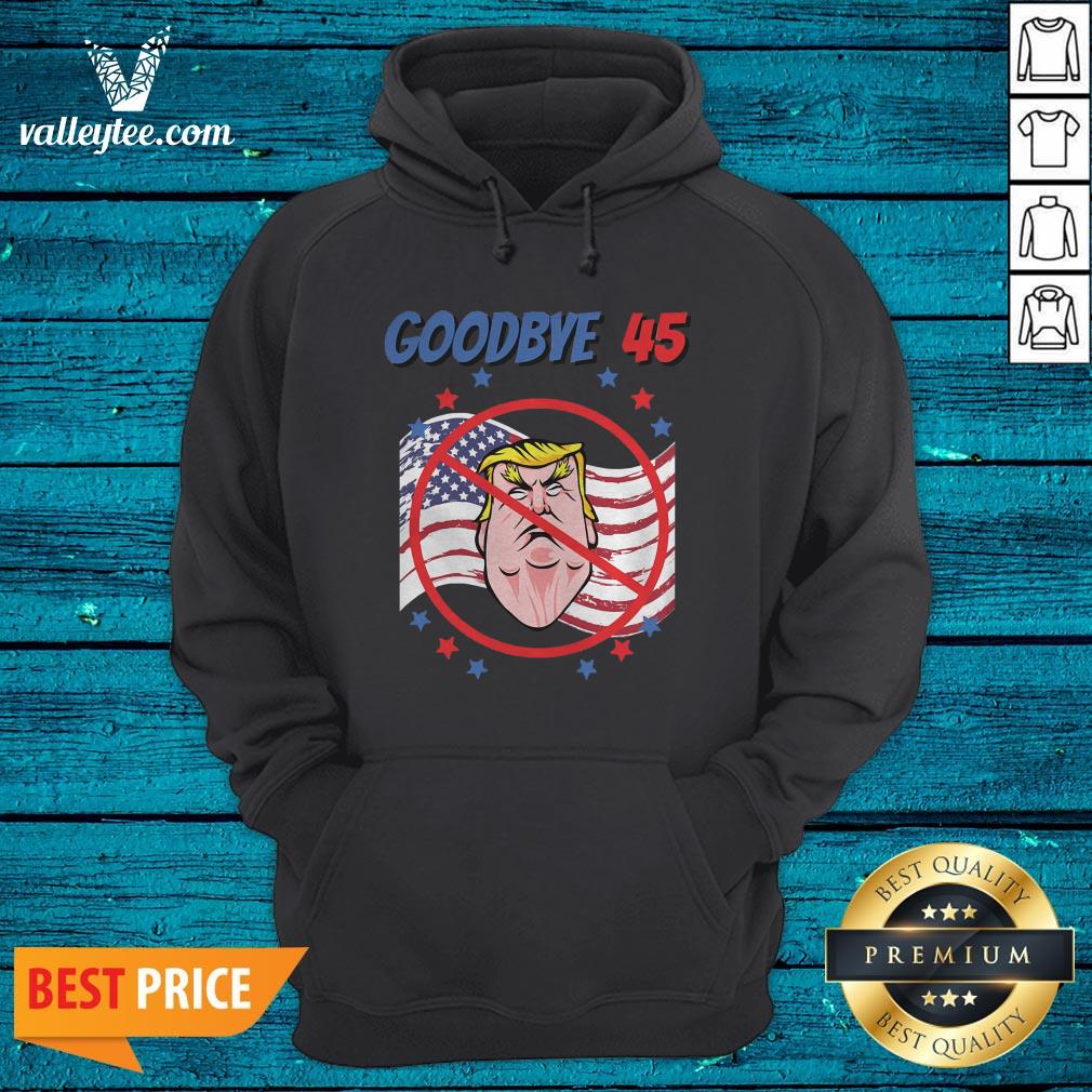 Cute Byedon Goodbye 45 Trump American Flag Shirt