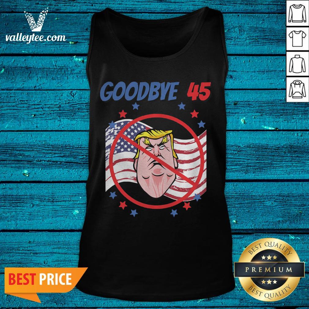 Cute Byedon Goodbye 45 Trump American Flag Shirt