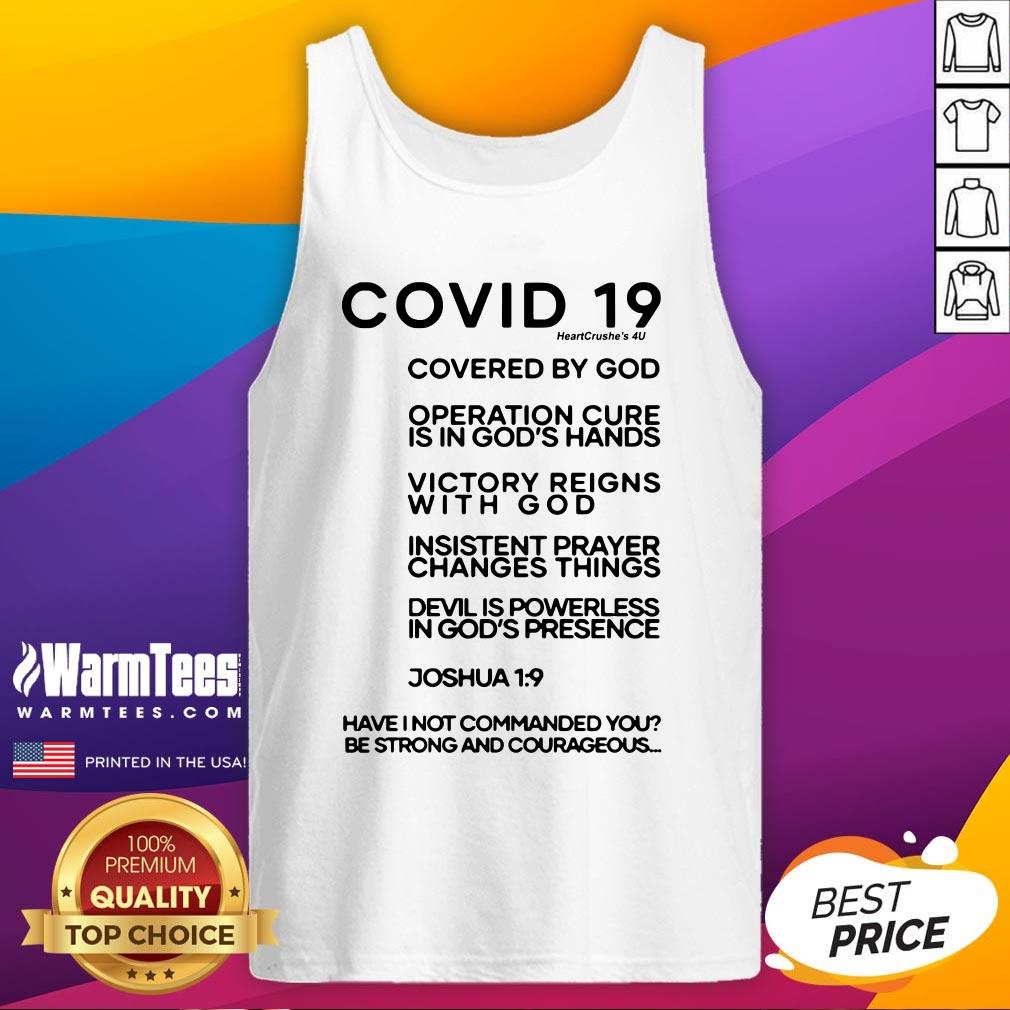 Cute Covid 19 Covered By God Operation Cure Is In God’s Hands Shirt