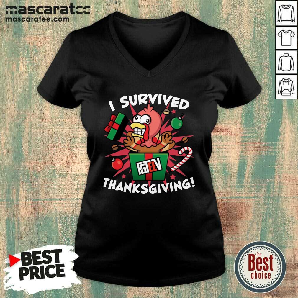 Cute Fgshirtv Merch I Survived Thanksgiving Shirt