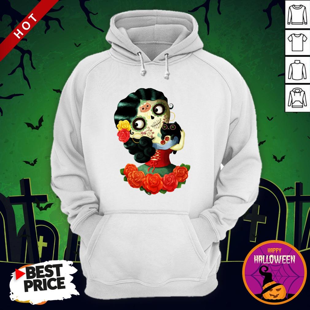 Cute Mexican Day Of The Dead Girl Sugar Skull Shirt
