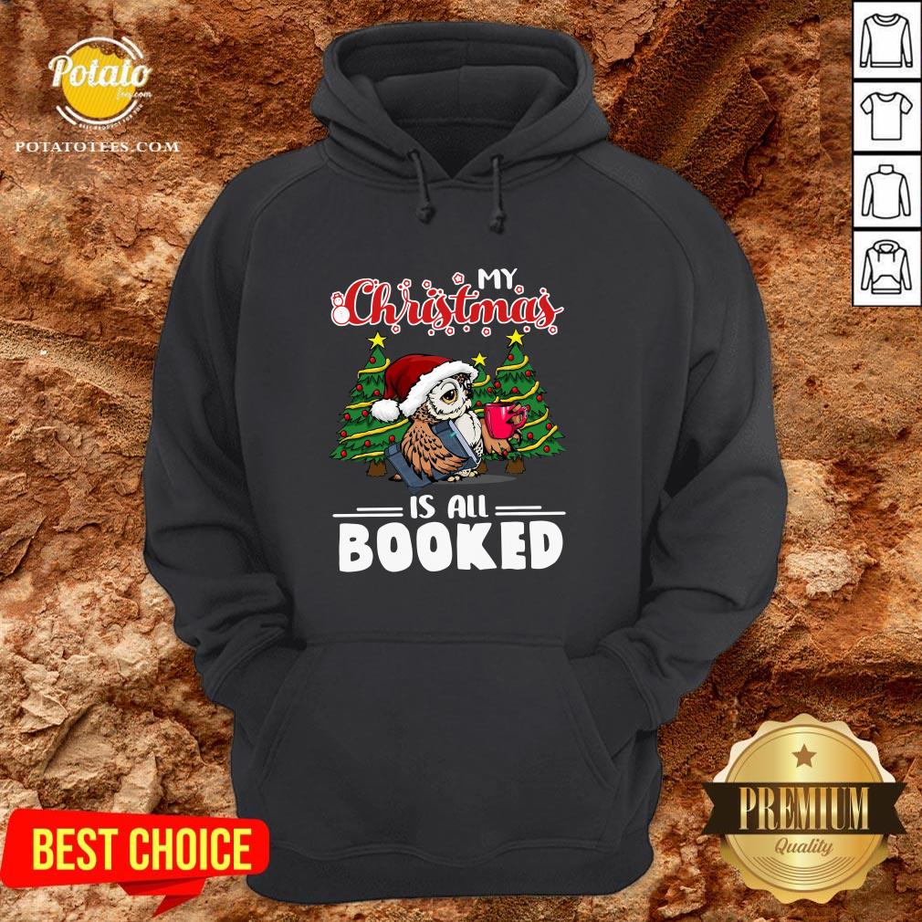 Cute Owl My Christmas Is All Booked Shirt