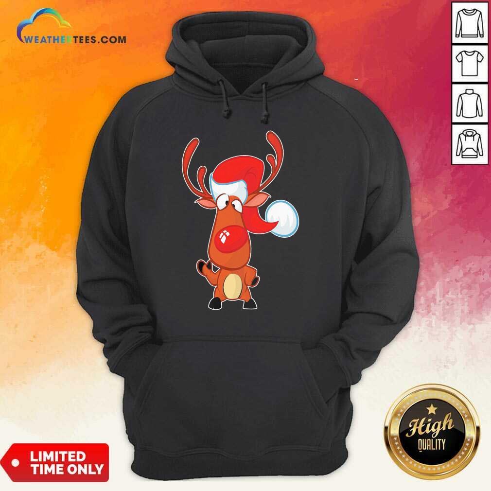 Cute Reindeer Santa Christmas Shirt