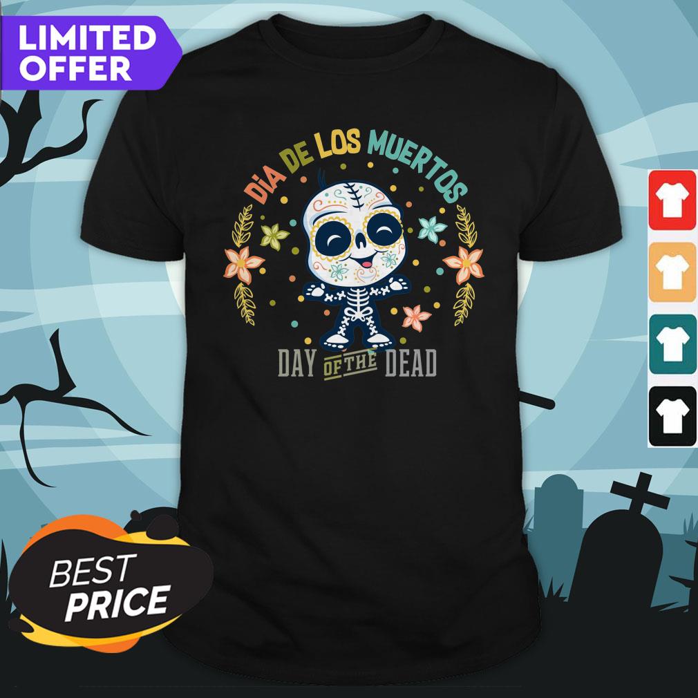 Cute Sugar Skull Dia De Los Muertos Day Of The Dead Shirt
