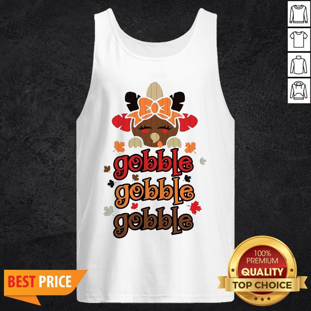 Cute Turkey Gobble Gobble Gobble Thanksgiving Shirt
