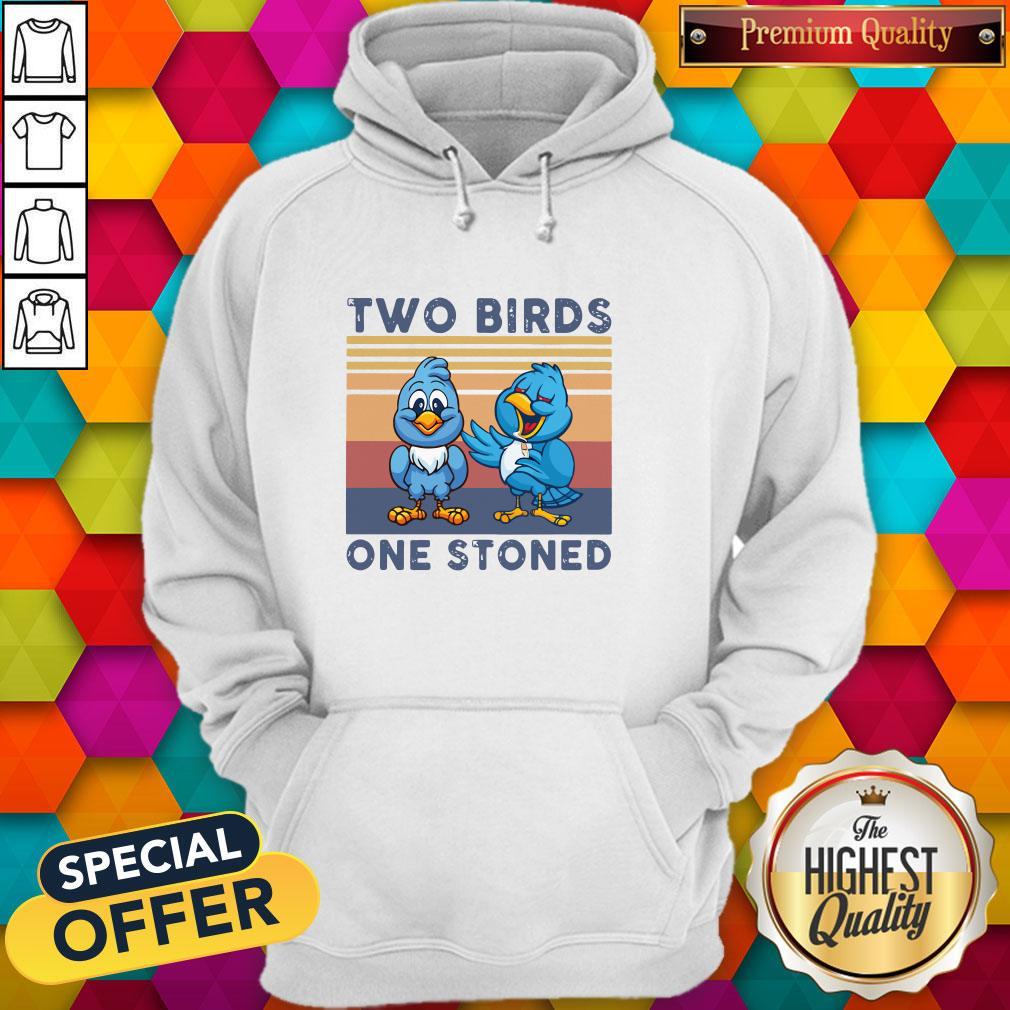 Cute Two Blue Birds One Stoned Vintage Shirt