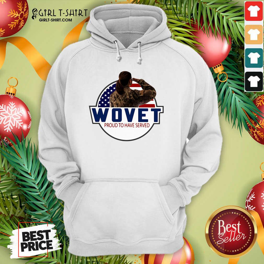 Cute Wovet Proud To Have Served American Flag Shirt