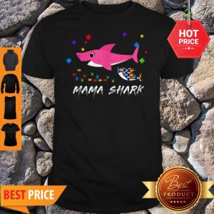 Awesome Mama Shark Autism Awareness Tee For Mama Gift Shirt