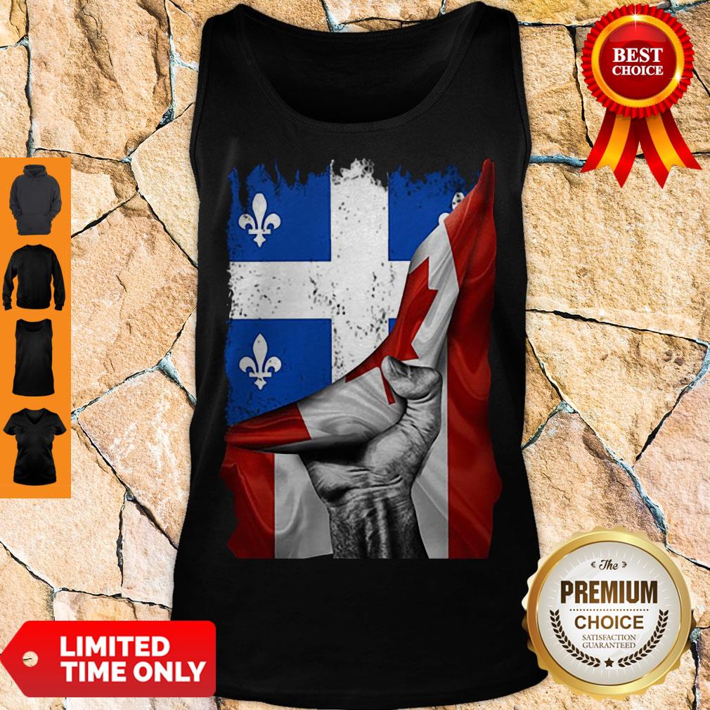 Pretty Quebec Canada Flag shirt