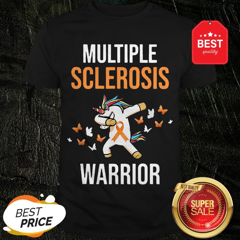 Dabbing Unicorn Multiple Sclerosis Awareness MS Survivor Warrior Shirt