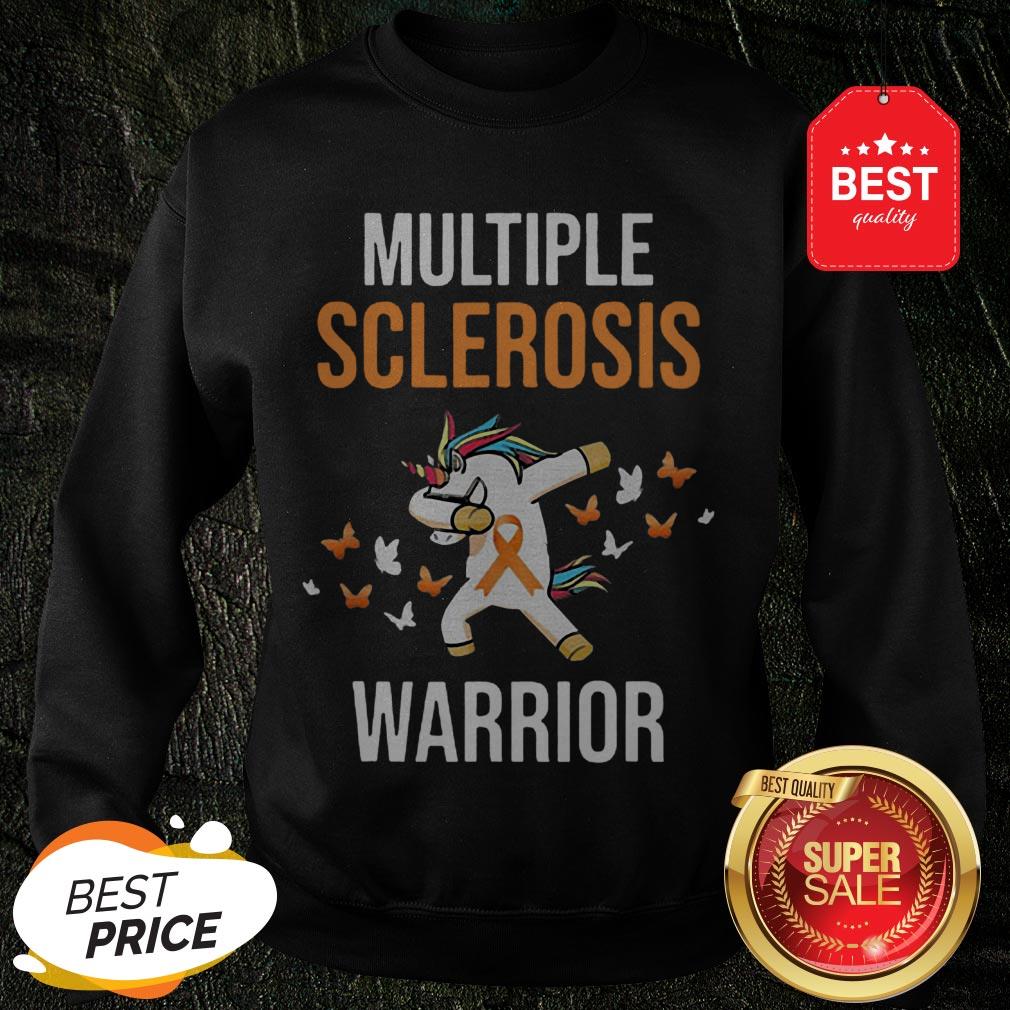Dabbing Unicorn Multiple Sclerosis Awareness MS Survivor Warrior Shirt
