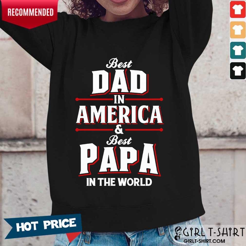 Dad In American Best Papa Shirt