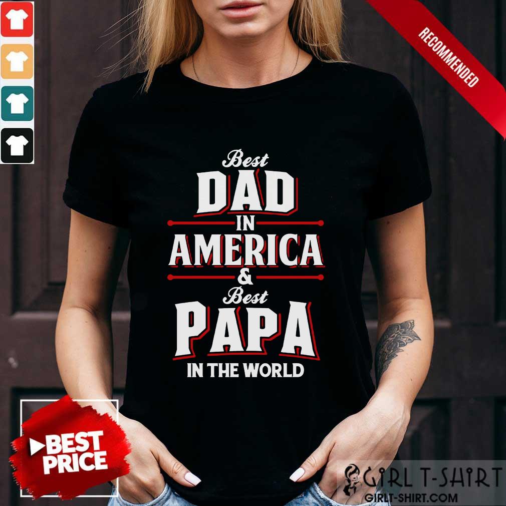 Dad In American Best Papa Shirt