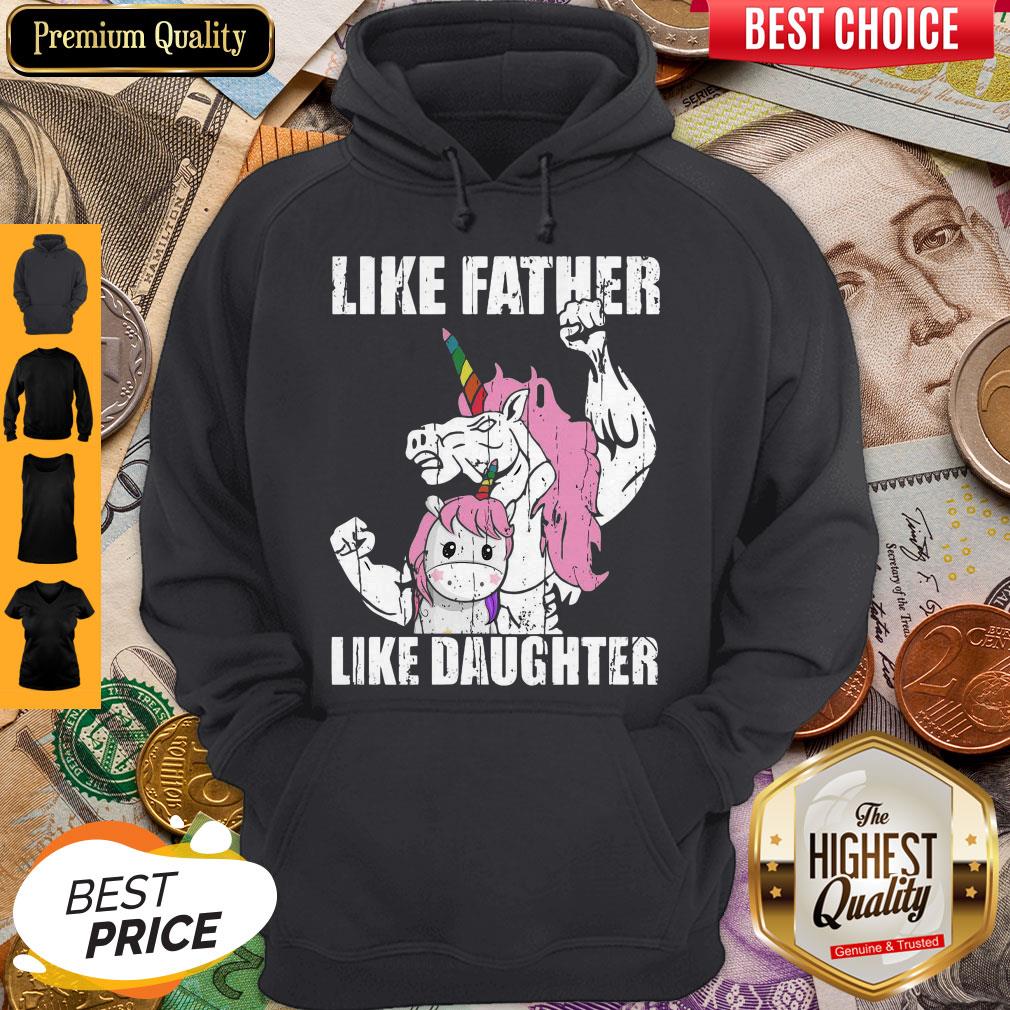 Dadaunicorn Unicorn Like Father Like Daughter Father_s Day Shirt