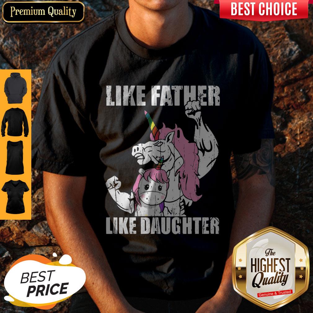 Dadaunicorn Unicorn Like Father Like Daughter Father_s Day Shirt
