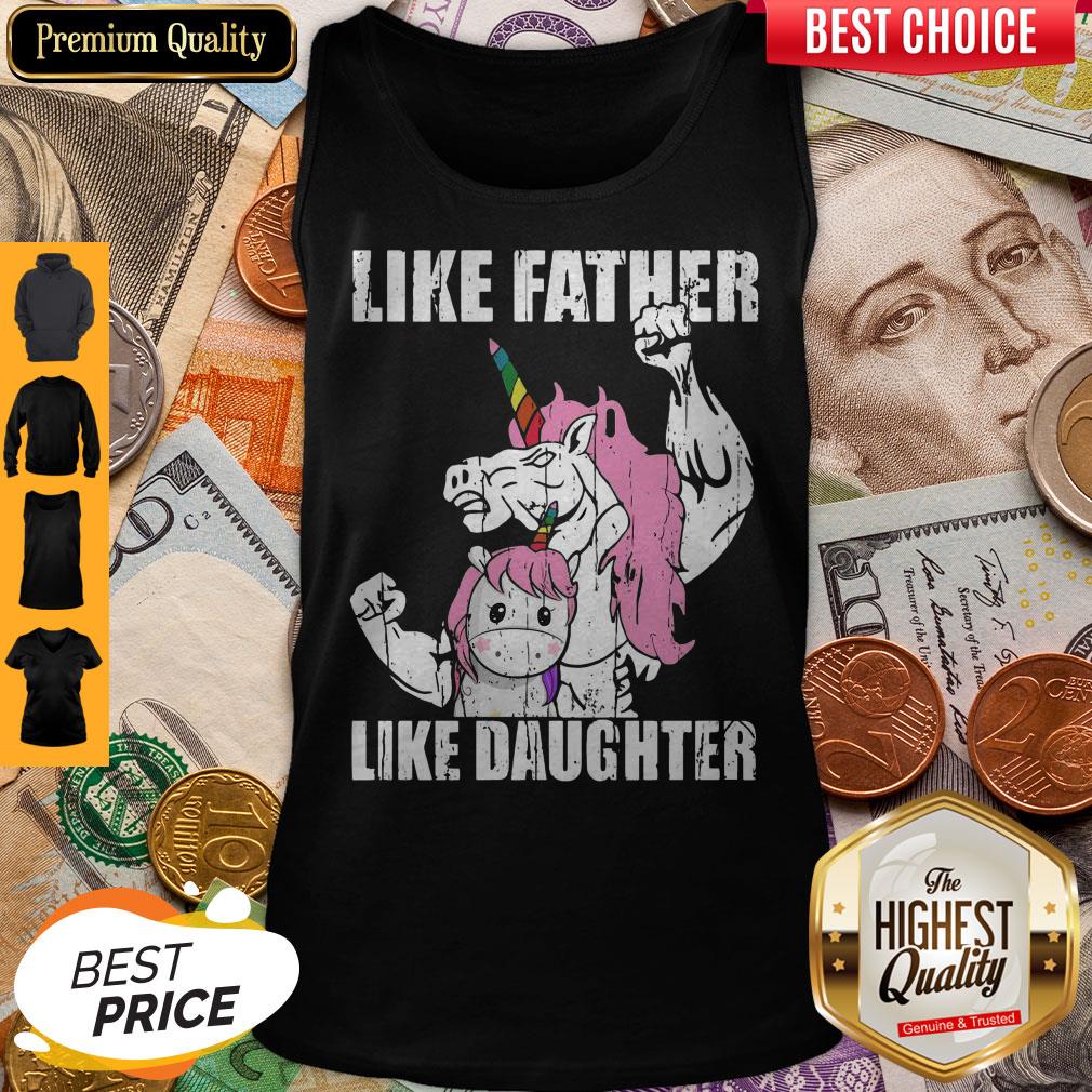 Dadaunicorn Unicorn Like Father Like Daughter Father_s Day Shirt