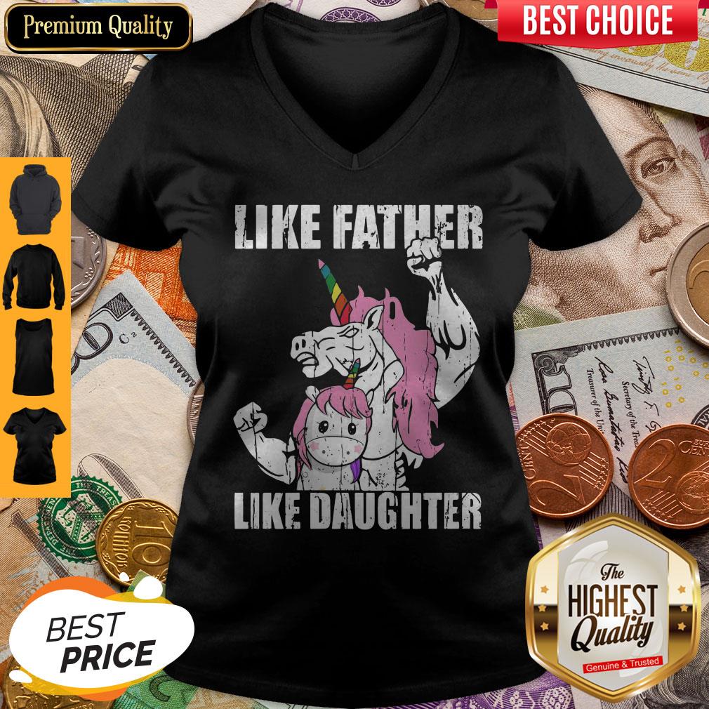 Dadaunicorn Unicorn Like Father Like Daughter Father_s Day Shirt