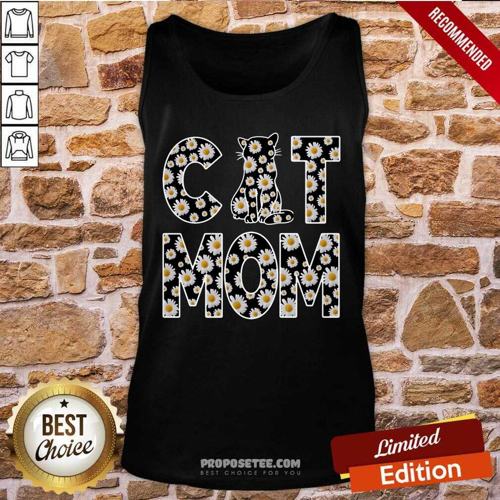Daisy Flowers Cat Mom Shirt