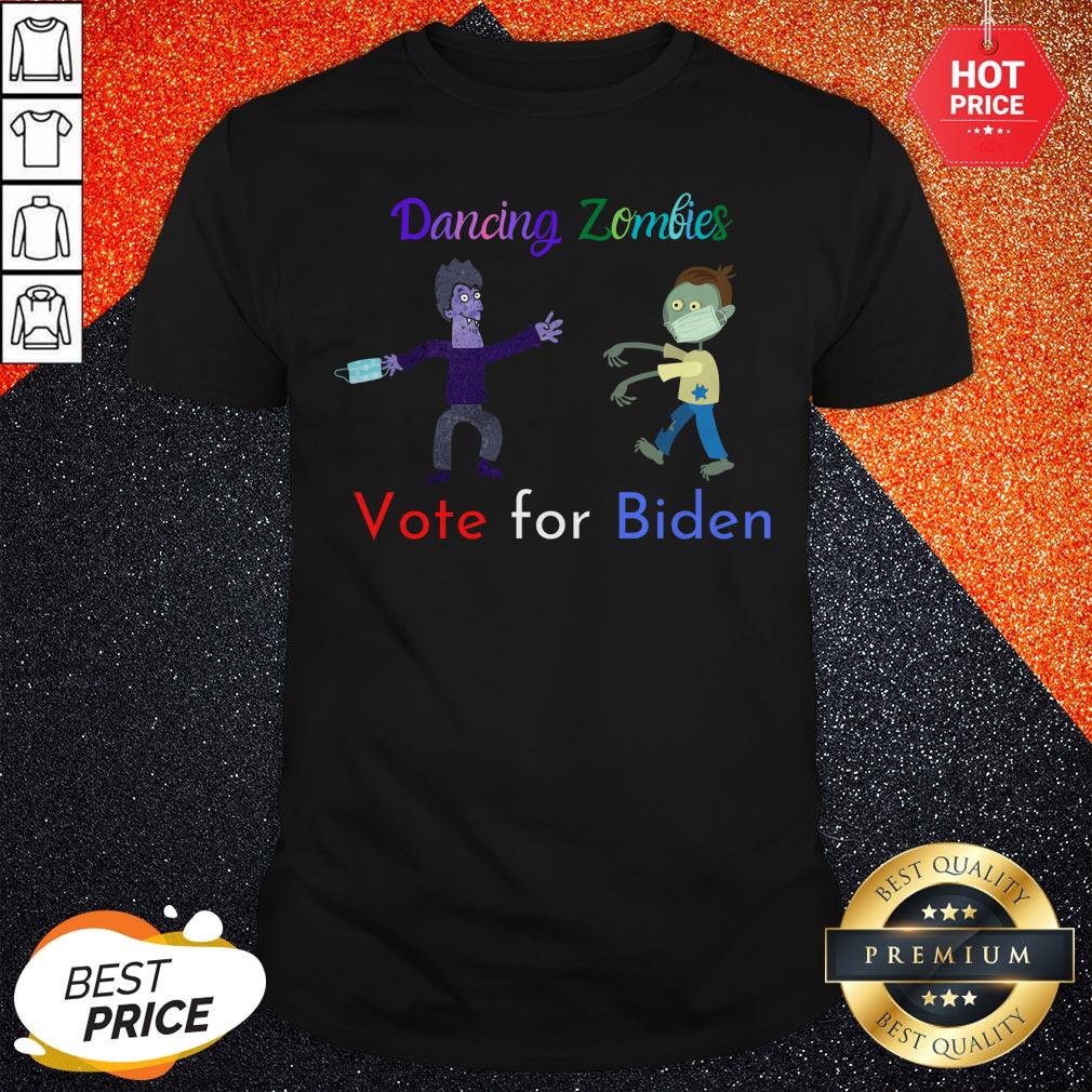 Dancing Zombies Vote For Biden Corona Virus Halloween Shirt