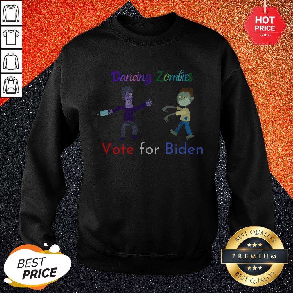 Dancing Zombies Vote For Biden Corona Virus Halloween Shirt