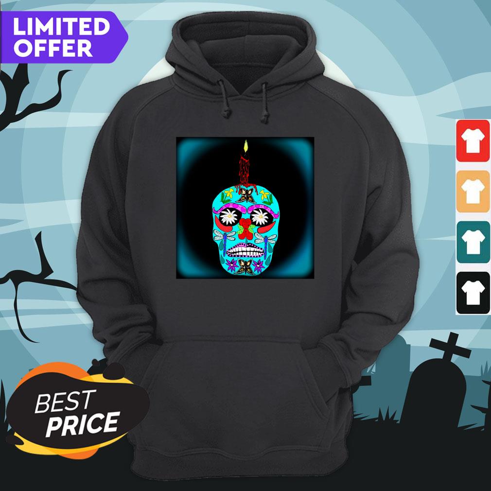 Day Of Dead Dia De Muertos Sugar Skull Candle Shirt