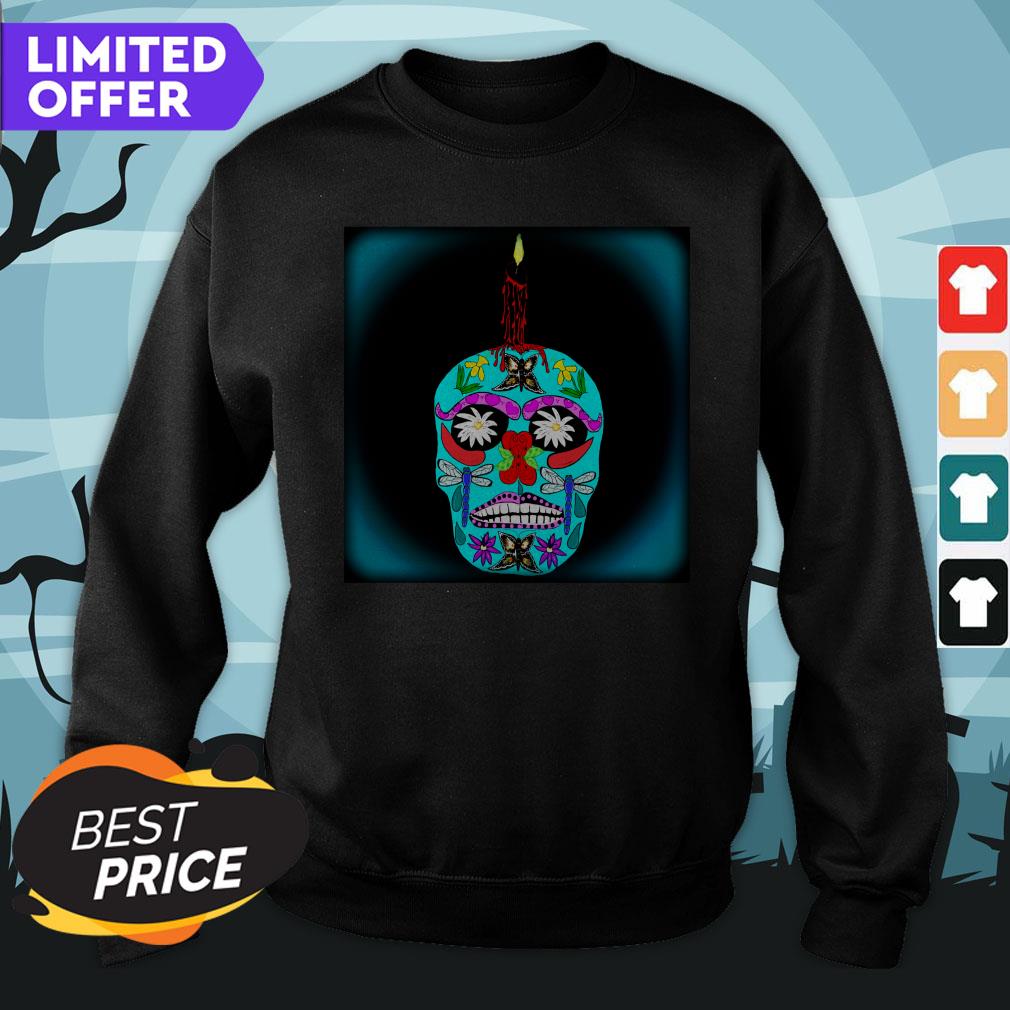 Day Of Dead Dia De Muertos Sugar Skull Candle Shirt