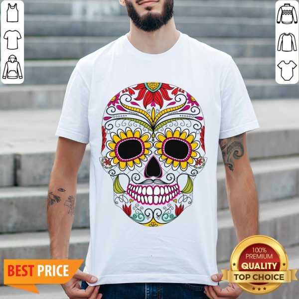 Day Of The Dead - Dia De Los Muertos Sugar Skull Shirt - Merchaz