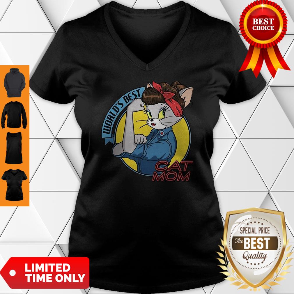 Official World’s Best Cat Mom Strong Woman Shirt