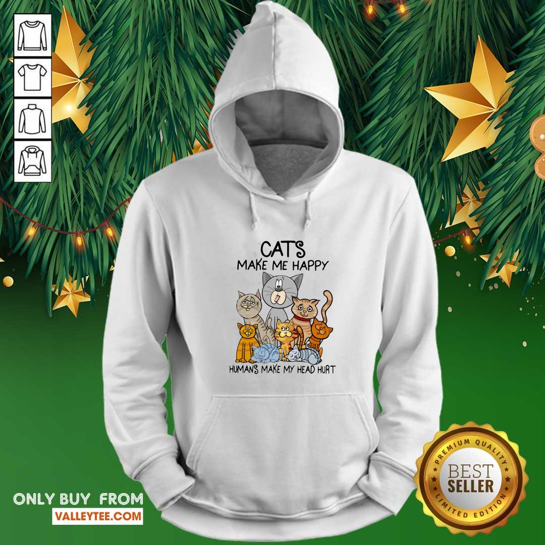 Delicate Cats Make Me Happy Humans Make My Head Hurt Shirt