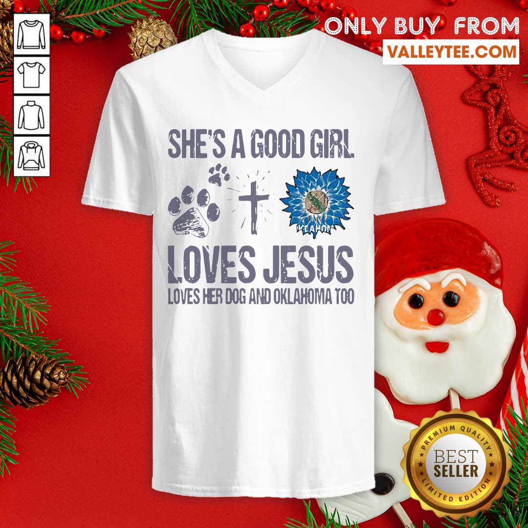 delicate-shes-a-good-girl-loves-jesus-loves-her-dog-and-oklahoma-too-sunflowers-v-neck.jpg