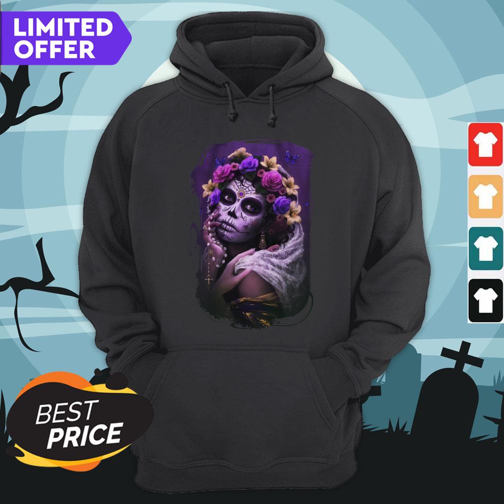Dia De Muertos Day Of The Dead Sugar Skull Girl Shirt