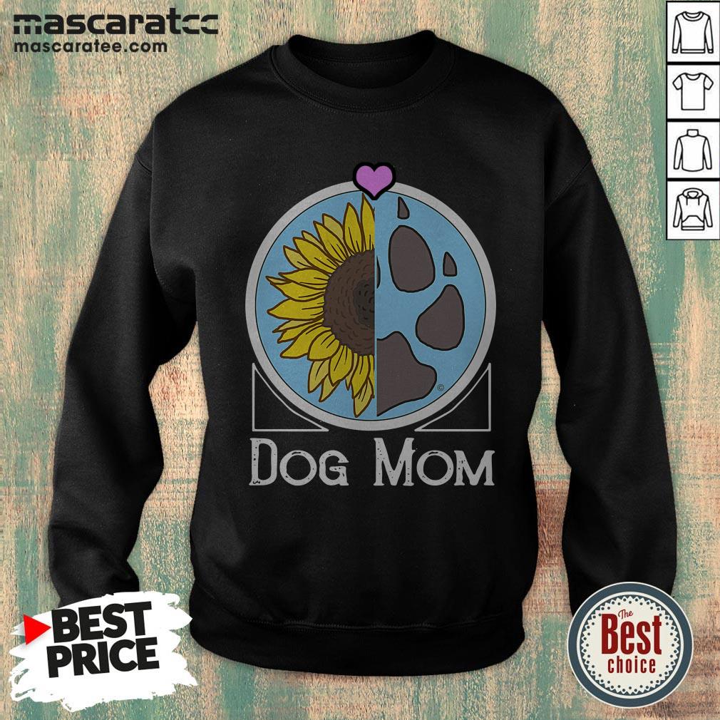 Dog Mom Sunflower And Paw Shirt